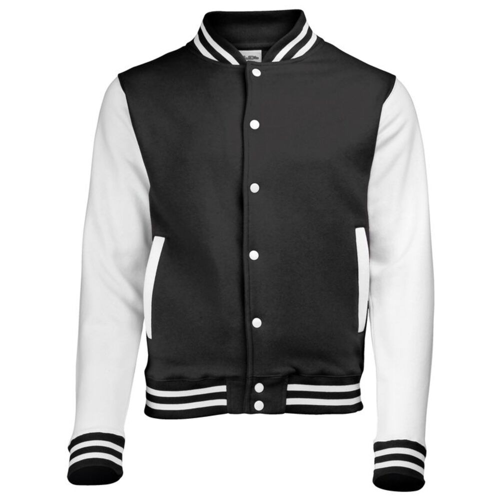 Awdis Unisex Mens /Womens Casual Fashion Varsity /Baseball College Jacket / Jet